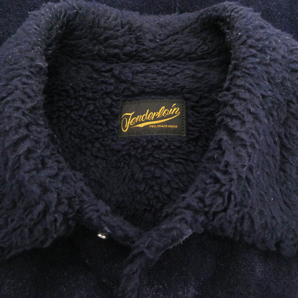TENDERLOIN テンダーロイン T-SADDLE SUEDE JKT サドル スエード ジャケット ネイビー系 パープル系 S【中古】