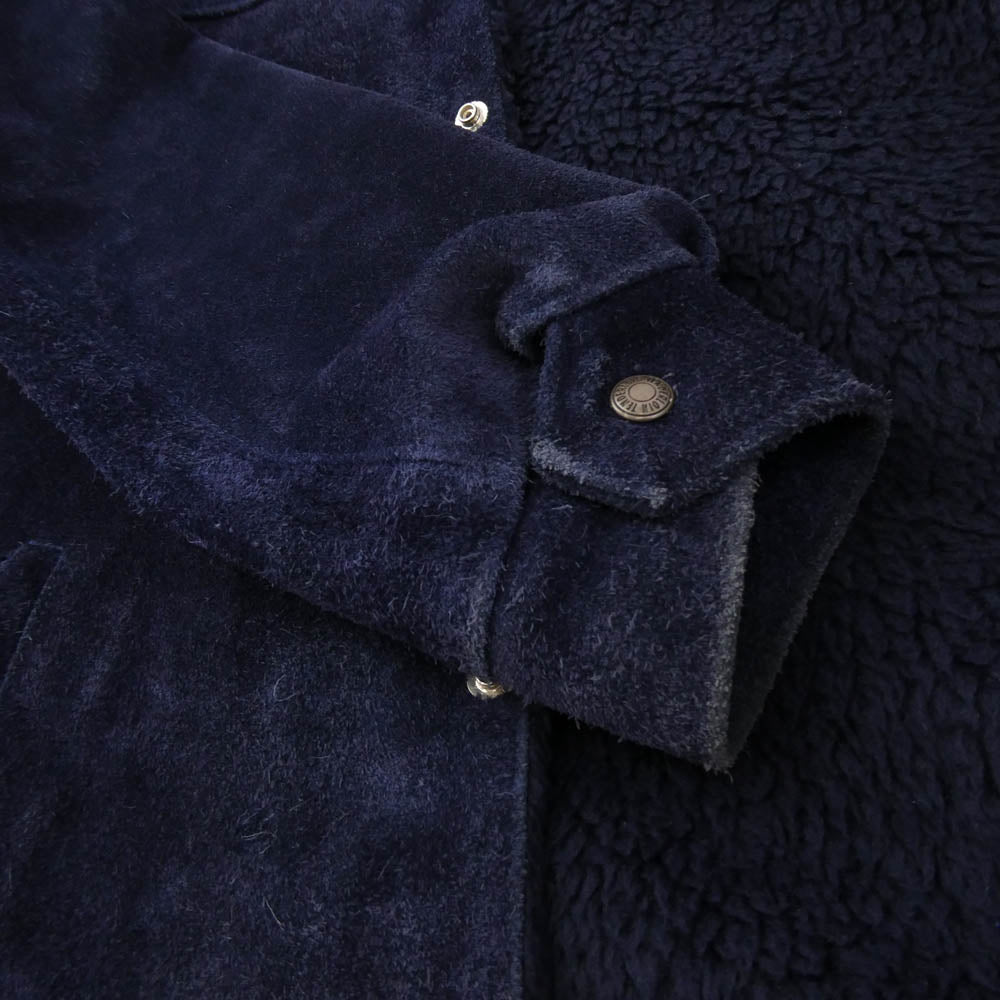 TENDERLOIN テンダーロイン T-SADDLE SUEDE JKT サドル スエード ジャケット ネイビー系 パープル系 S【中古】
