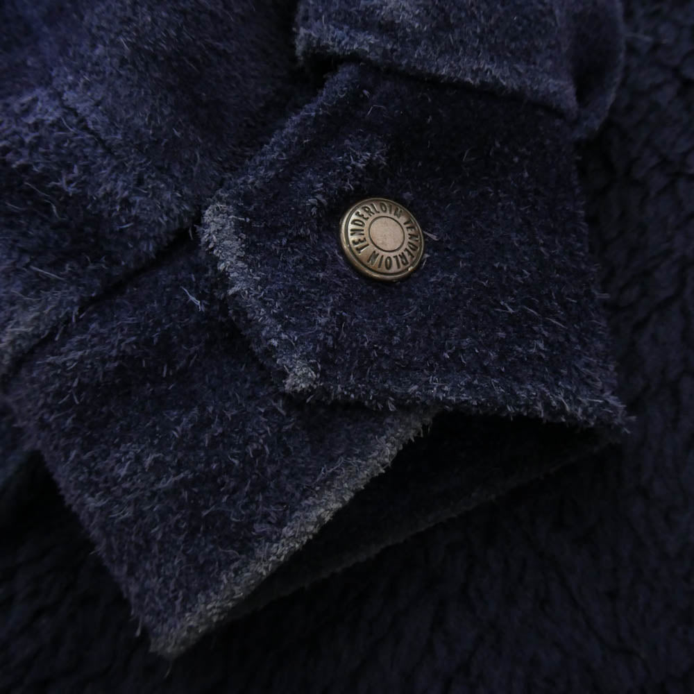 TENDERLOIN テンダーロイン T-SADDLE SUEDE JKT サドル スエード ジャケット ネイビー系 パープル系 S【中古】