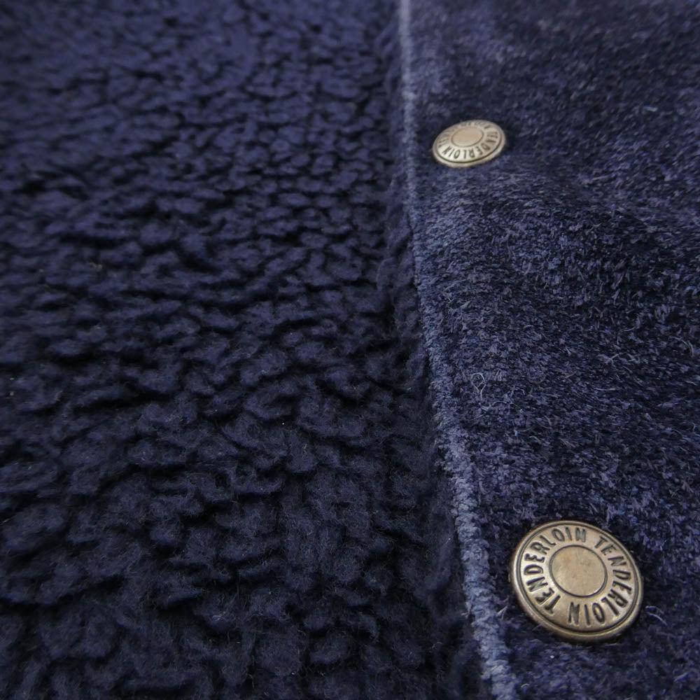 TENDERLOIN テンダーロイン T-SADDLE SUEDE JKT サドル スエード ジャケット ネイビー系 パープル系 S【中古】