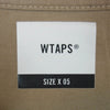 WTAPS ダブルタップス 19AW 40% uparmored 40PCT UPARMORED TEE フォーティーパーセント アップアーマード クルーネック 半袖 Tシャツ カットソー ベージュ系 5【中古】