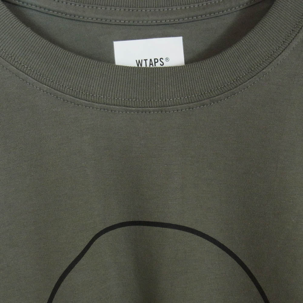 WTAPS ダブルタップス 20AW 202PCDT-ST04S WTVUA DOT TEE SCREEN ドット スクリーン サークル ロゴ プリント Tシャツ 半袖カットソー OLIVE DRAB 4【新古品】【未使用】【中古】