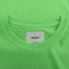 WTAPS ダブルタップス 21SS 211ATDT-CSM04 FLAT01 CREWNECK TEE COTTON フラット クルーネック 半袖 Tシャツ カットソー ライトグリーン系 X 04【新古品】【未使用】【中古】