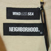 NEIGHBORHOOD ネイバーフッド 21SS 211ELWSN-STM03S × WIND AND SEA TEE NHWDS-3 C-TEE SS ウィンダンシー ロゴプリント クルーネック コットン半袖 Tシャツ カットソー ベージュ系 L【新古品】【未使用】【中古】