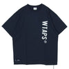 WTAPS ダブルタップス 24SS 241ATDT-STM04S SIGN SS フルロゴ フロントプリント クルーネック 半袖 Tシャツ カットソー ネイビー系 3【極上美品】【中古】