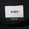 WTAPS ダブルタップス 24SS 241ATDT-STM04S SIGN SS フルロゴ フロントプリント クルーネック 半袖 Tシャツ カットソー ネイビー系 3【極上美品】【中古】