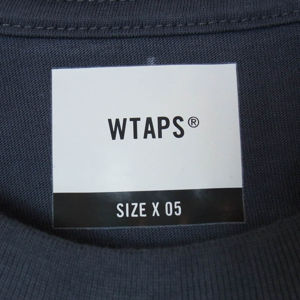 WTAPS ダブルタップス 20SS 201PCDT-ST11S SCREEN WTINC SS TEE スクリーン ダブルティー インク クルーネック ボックスロゴ 半袖 Tシャツ カットソー チャコール系 5【新古品】【未使用】【中古】
