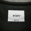 WTAPS ダブルタップス 22SS 221ATDT-CSM19 RING SS TEE ネックロゴ リング クルーネック 半袖 Tシャツ カットソー グリーン系 X 03【極上美品】【中古】