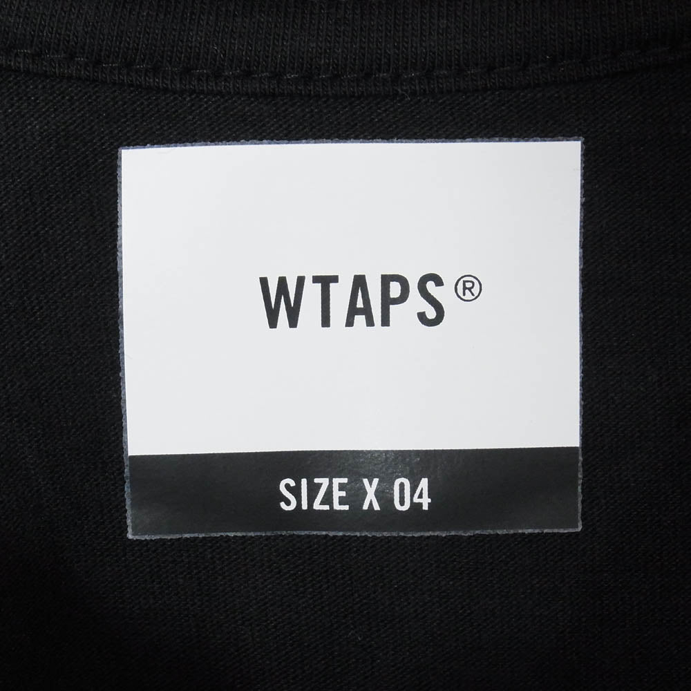 WTAPS ダブルタップス 22SS 221PCDT-ST03S VISUAL UPARMORED SS ロゴプリント 半袖 Tシャツ カットソー ブラック系 4【極上美品】【中古】