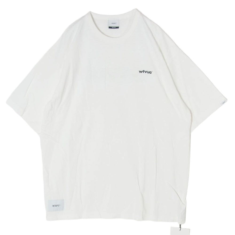 WTAPS ダブルタップス 20SS 201ATDT-CSM11 INDUSTRY DESIGN SS バックプリント Tシャツ 半袖カットソー ホワイト系 4【新古品】【未使用】【中古】