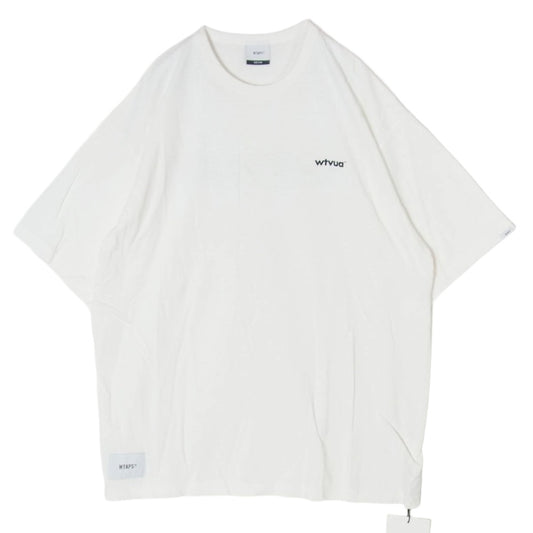 WTAPS ダブルタップス 20SS 201ATDT-CSM11 INDUSTRY DESIGN SS バックプリント Tシャツ 半袖カットソー ホワイト系 4【新古品】【未使用】【中古】
