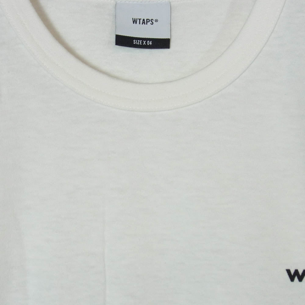 WTAPS ダブルタップス 20SS 201ATDT-CSM11 INDUSTRY DESIGN SS バックプリント Tシャツ 半袖カットソー ホワイト系 4【新古品】【未使用】【中古】