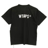 WTAPS ダブルタップス 25SS 251ATDT-STM04S TSSC SS COTTON WTVUA フロント ロゴ プリント クルーネック 半袖 Tシャツ カットソー ブラック系 X 03【新古品】【未使用】【中古】