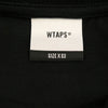 WTAPS ダブルタップス 25SS 251ATDT-STM04S TSSC SS COTTON WTVUA フロント ロゴ プリント クルーネック 半袖 Tシャツ カットソー ブラック系 X 03【新古品】【未使用】【中古】