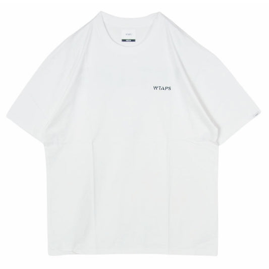 WTAPS ダブルタップス 20AW 202PCDT-ST01S BOB SCREEN SS バックロゴプリント 半袖 Tシャツ カットソー ホワイト系 XL【新古品】【未使用】【中古】