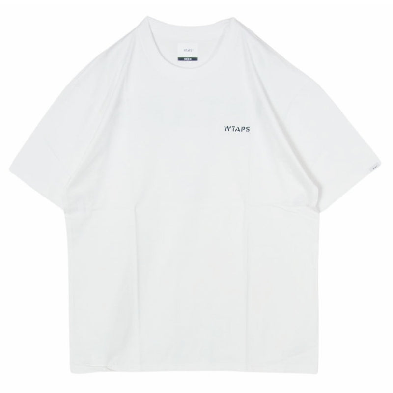 WTAPS ダブルタップス 20AW 202PCDT-ST01S BOB SCREEN SS バックロゴプリント 半袖 Tシャツ カットソー ホワイト系 XL【新古品】【未使用】【中古】