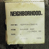 NEIGHBORHOOD ネイバーフッド 19AW 192FPNH-CSM01S SAVAGE SQD C-CREW SS ダメージ加工 ロゴ刺繍 クルーネック コットン半袖 Tシャツ カットソー 厚手 OLIVE DRAB L【新古品】【未使用】【中古】