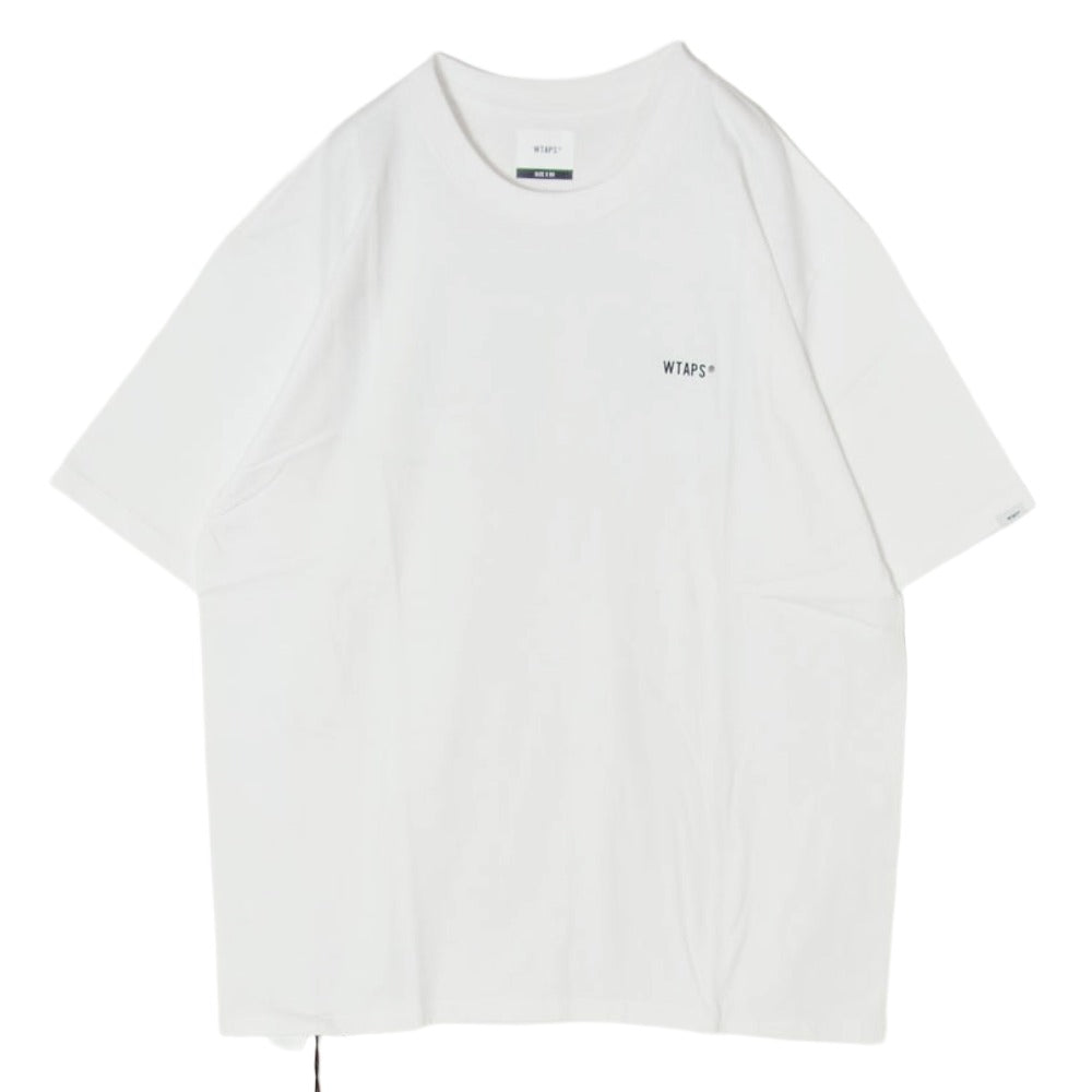 WTAPS ダブルタップス 22SS 221PCDT-ST04S WTVUA SS COTTON バックロゴプリント Tシャツ 半袖カットソー ホワイト系 4【新古品】【未使用】【中古】