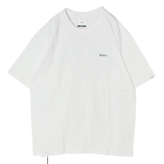 WTAPS ダブルタップス 22SS 221PCDT-ST04S WTVUA SS COTTON バックロゴプリント Tシャツ 半袖カットソー ホワイト系 4【新古品】【未使用】【中古】