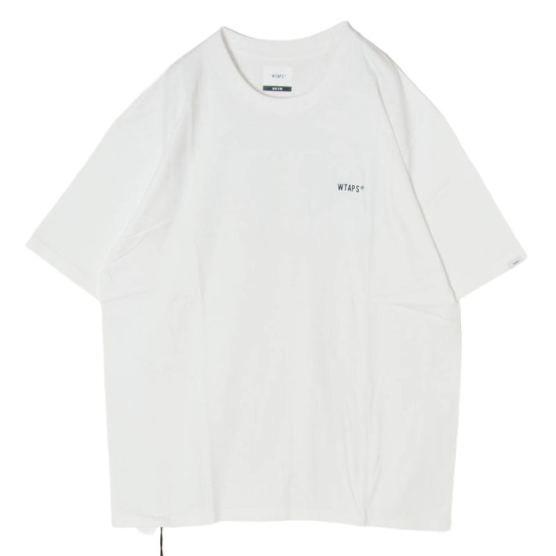 WTAPS ダブルタップス 22SS 221PCDT-ST04S WTVUA SS COTTON バックロゴプリント Tシャツ 半袖カットソー ホワイト系 4【新古品】【未使用】【中古】