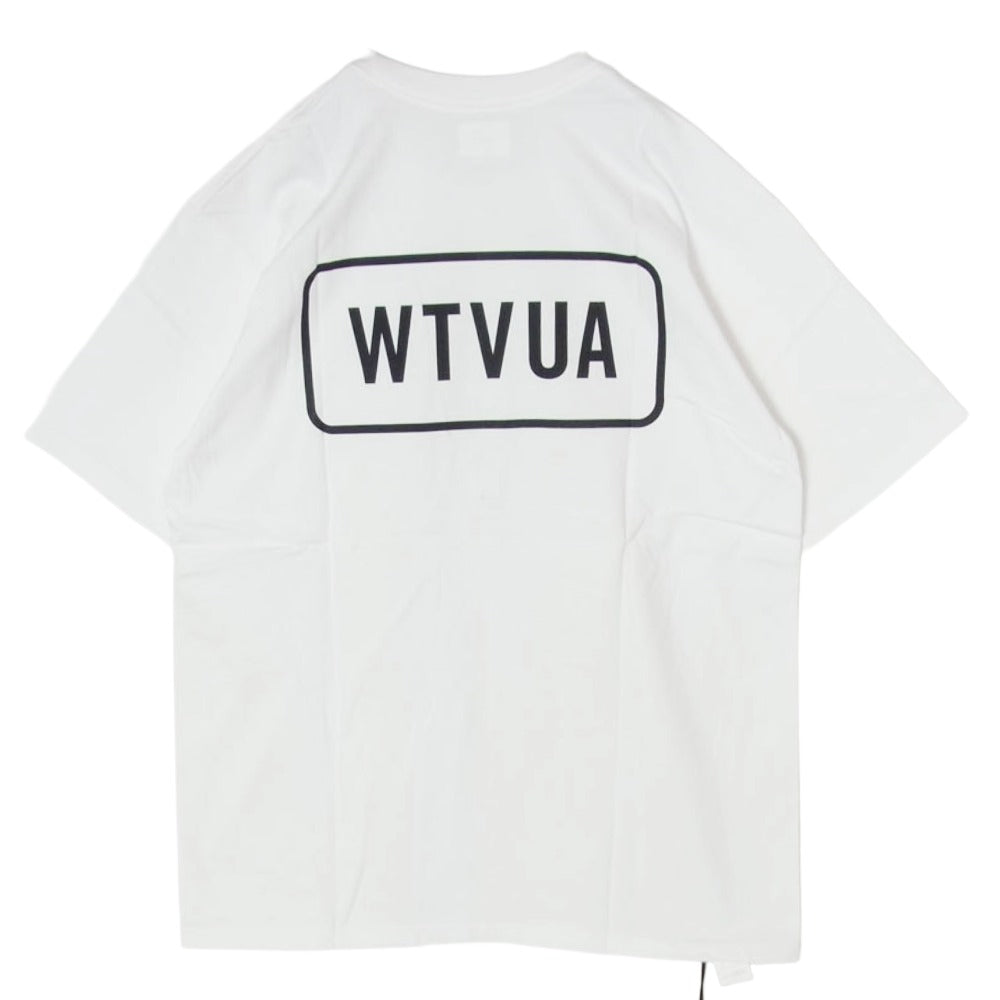 WTAPS ダブルタップス 22SS 221PCDT-ST04S WTVUA SS COTTON バックロゴプリント Tシャツ 半袖カットソー ホワイト系 4【新古品】【未使用】【中古】