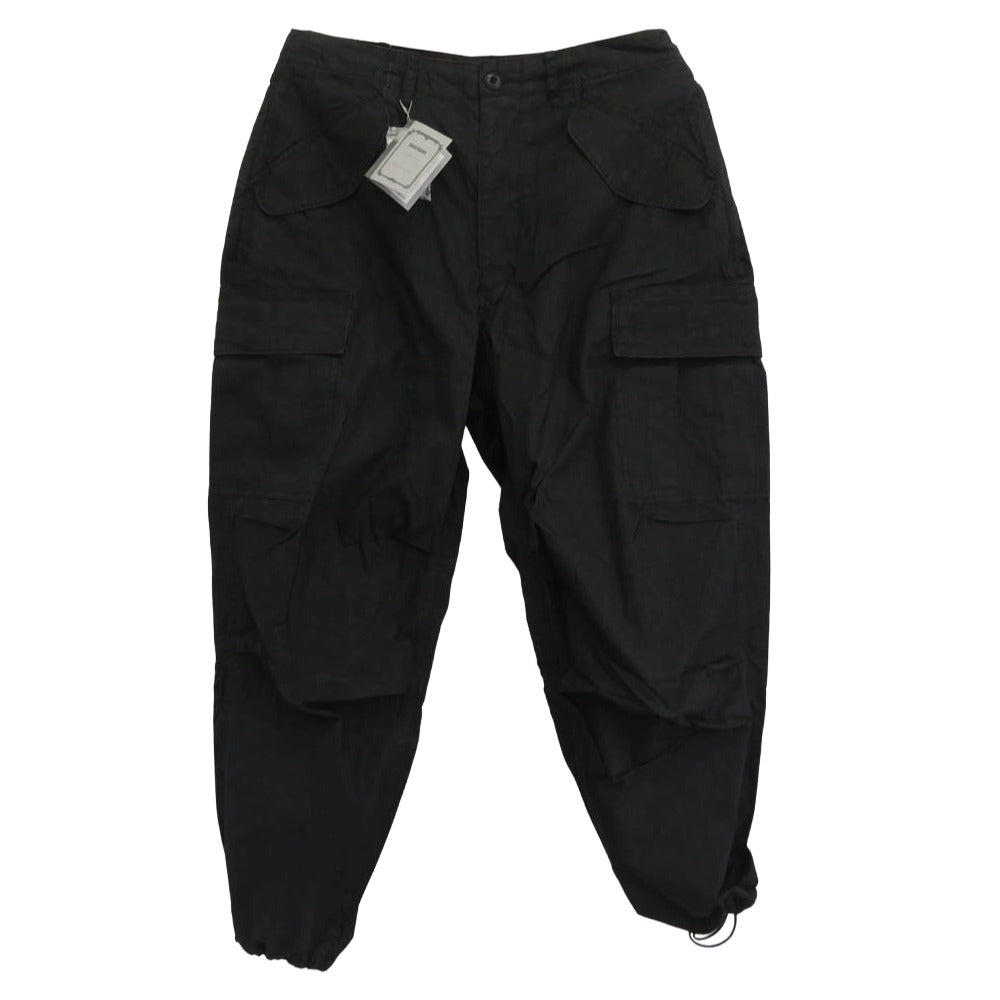 ブロシュアー 231-02 TROOPER2 トルーパー ウォッシュ 加工 ドローコード ワーク カーゴ パンツ ブラック系 S【新古品】【未使用】【中古】