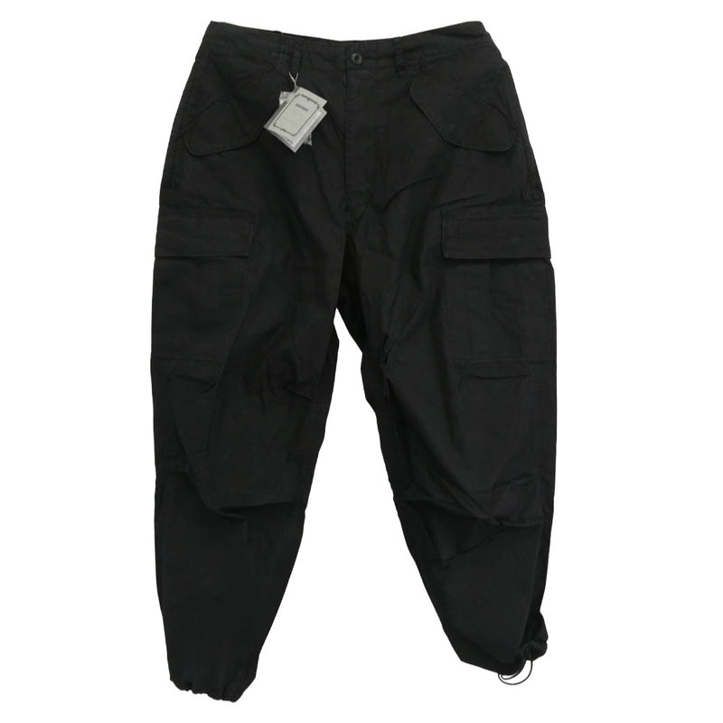 ブロシュアー 231-02 TROOPER2 トルーパー ウォッシュ 加工 ドローコード ワーク カーゴ パンツ ブラック系 S【新古品】【未使用】【中古】