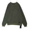 NEIGHBORHOOD ネイバーフッド 25SS 251FPNH-CSM15 PIGMENT DYED WAFFLE FABRIC CREWNECK LS ロゴ刺繍 ピグメントダイ ユーズド加工 長袖 サーマル カットソー OLIVE DARB XL【新古品】【未使用】【中古】