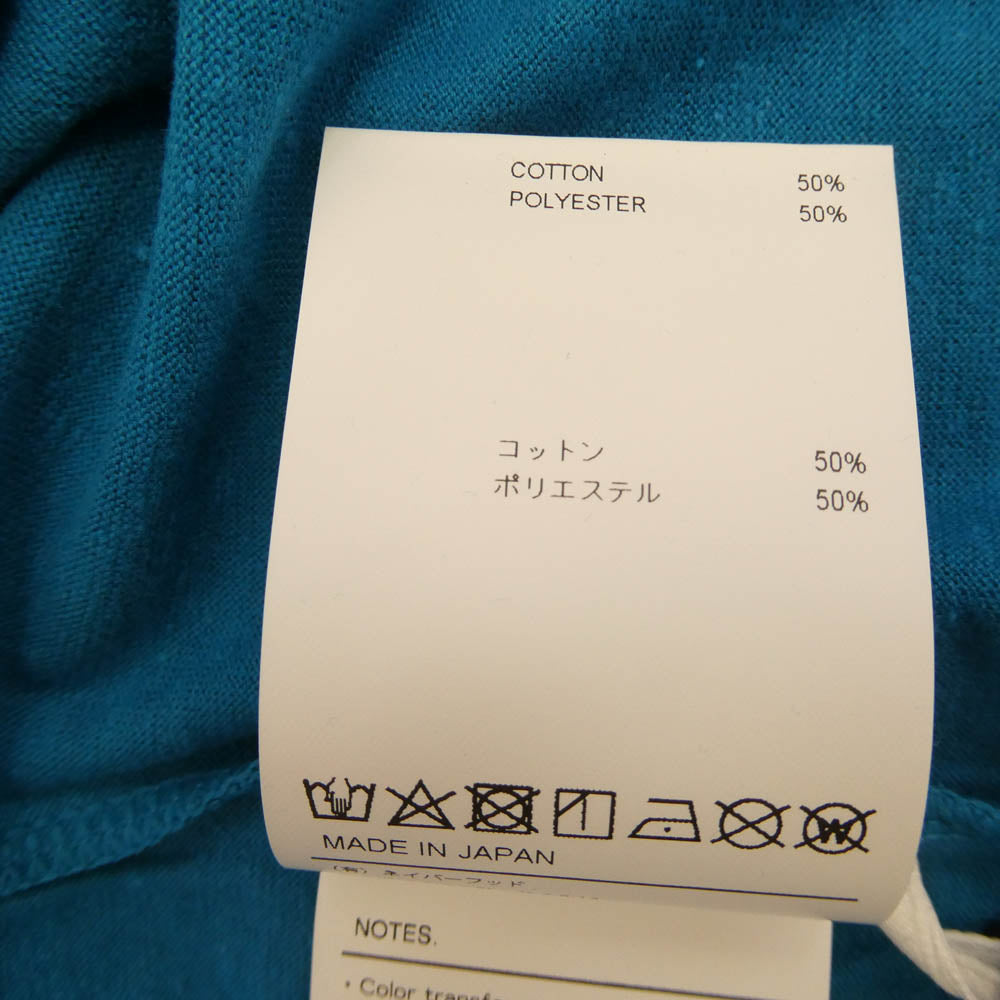 WTAPS ダブルタップス 25SS 251ATDT-CSM10 WOUND LS CTPL Tuerquoise ウーンド ターコイズ プリント ロングスリーブ クルーネック 長袖Tシャツ カットソー ブルー系 X 03【新古品】【未使用】【中古】