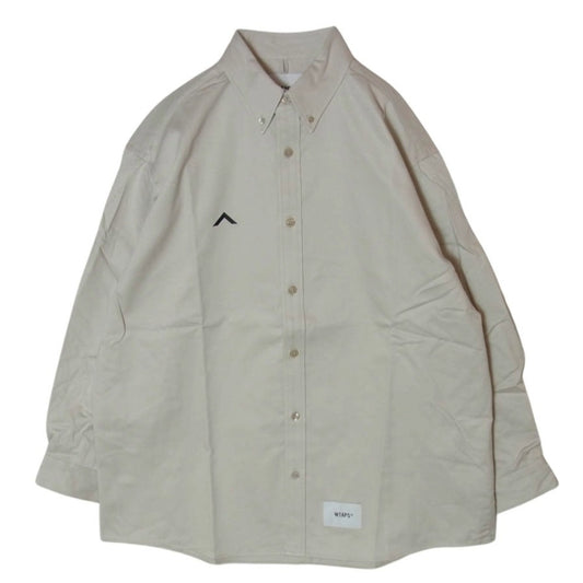 WTAPS ダブルタップス 22SS 221GWDT-SHM01 BD LS COTTON TWILL ボタンダウン ロング スリーブ 長袖 シャツ GRAY 2【新古品】【未使用】【中古】