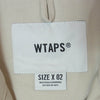 WTAPS ダブルタップス 22SS 221GWDT-SHM01 BD LS COTTON TWILL ボタンダウン ロング スリーブ 長袖 シャツ GRAY 2【新古品】【未使用】【中古】