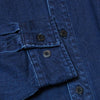 WTAPS ダブルタップス 21AW 212WVDT-SHM05 LS COTTON DENIM ボタンダウン デニム 長袖シャツ インディゴブルー系 L【新古品】【未使用】【中古】