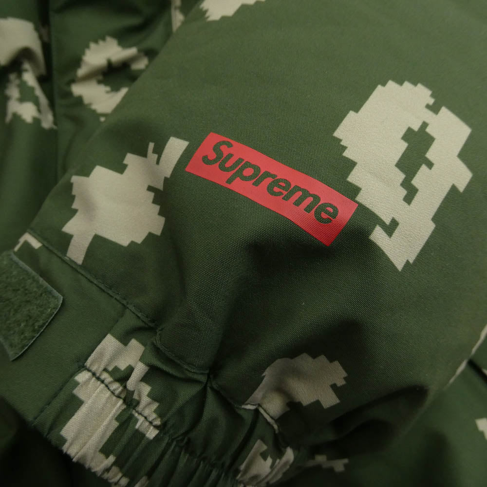 Supreme シュプリーム 21AW GORE-TEX 700-Fill Down Parka Camo ゴアテックス ボアパーカー ダウンジャケット カモフラージュ グリーン系 M【中古】