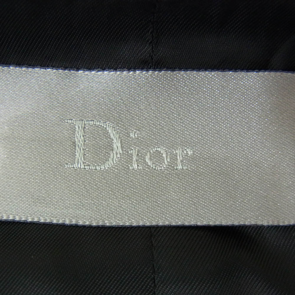 DIOR HOMME ディオールオム 07SS 7E3160010082 エディ期 ダブルブレスト ジレ ベスト ブラック系 48【中古】