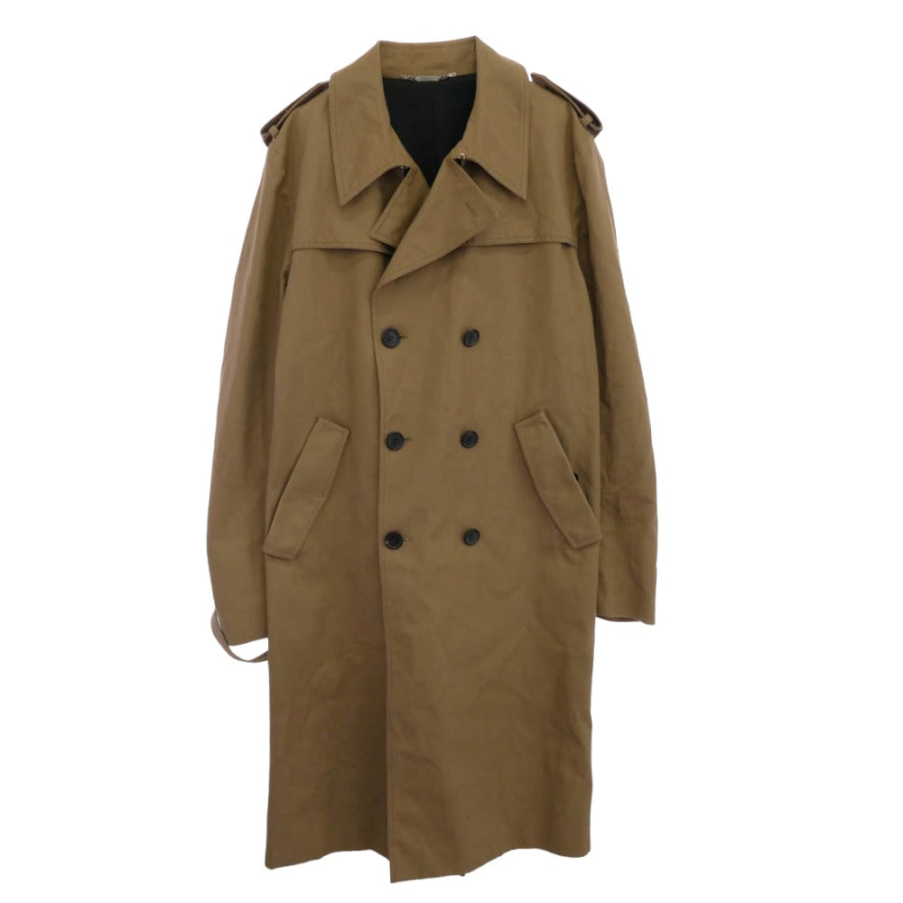 DIOR HOMME ディオールオム 04AW 4HH1036693 エディ期 ダブルブレスト ツイル トレンチ コート ベージュ系 52【中古】