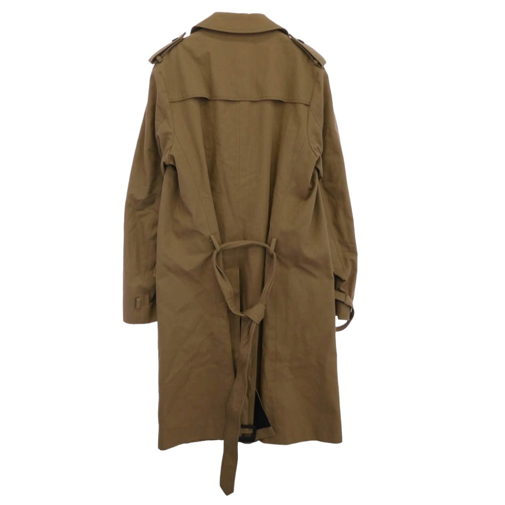 DIOR HOMME ディオールオム 04AW 4HH1036693 エディ期 ダブルブレスト ツイル トレンチ コート ベージュ系 52【中古】