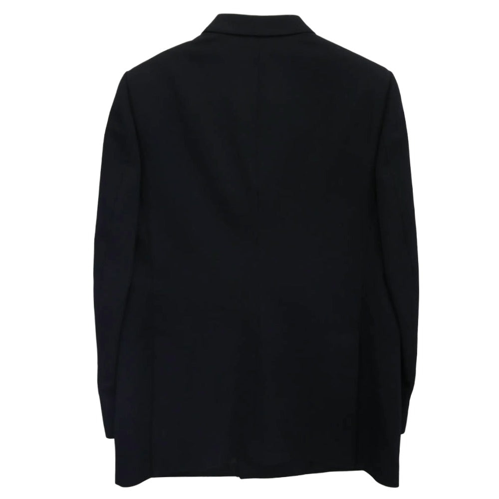 CELINE セリーヌ 20SS 2V047092D エディ期 Classic Jacket In Diagonal Wool ダイアゴナルウール クラシック ジャケット ダブルブレスト ブレザー ネイビー系 52【極上美品】【中古】