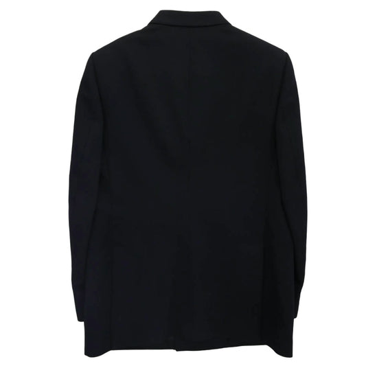 CELINE セリーヌ 20SS 2V047092D エディ期 Classic Jacket In Diagonal Wool ダイアゴナルウール クラシック ジャケット ダブルブレスト ブレザー ネイビー系 52【極上美品】【中古】