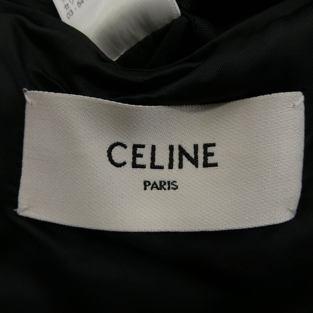 CELINE セリーヌ 20SS 2V047092D エディ期 Classic Jacket In Diagonal Wool ダイアゴナルウール クラシック ジャケット ダブルブレスト ブレザー ネイビー系 52【極上美品】【中古】