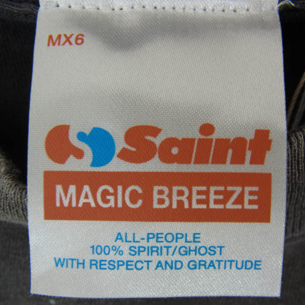 SAINT MICHAEL セントマイケル 25SS SM-HR8-0000-C62 × STAR WARS S/S TEE STAR WARS スターウォーズ プリント 半袖 Tシャツ カットソー ブラック系 XL【美品】【中古】