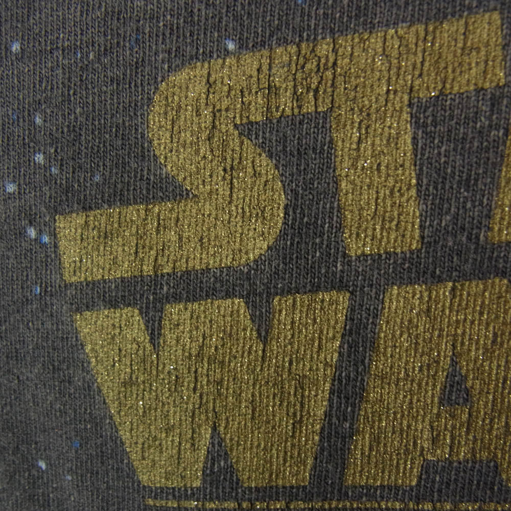 SAINT MICHAEL セントマイケル 25SS SM-HR8-0000-C62 × STAR WARS S/S TEE STAR WARS スターウォーズ プリント 半袖 Tシャツ カットソー ブラック系 XL【美品】【中古】