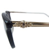 CHROME HEARTS クロムハーツ（原本無） PLUCK メタルフレーム ウェリントン 眼鏡 サングラス アイウェア 49□20-145 レザーケース付 ブラック系 49□20-145【中古】