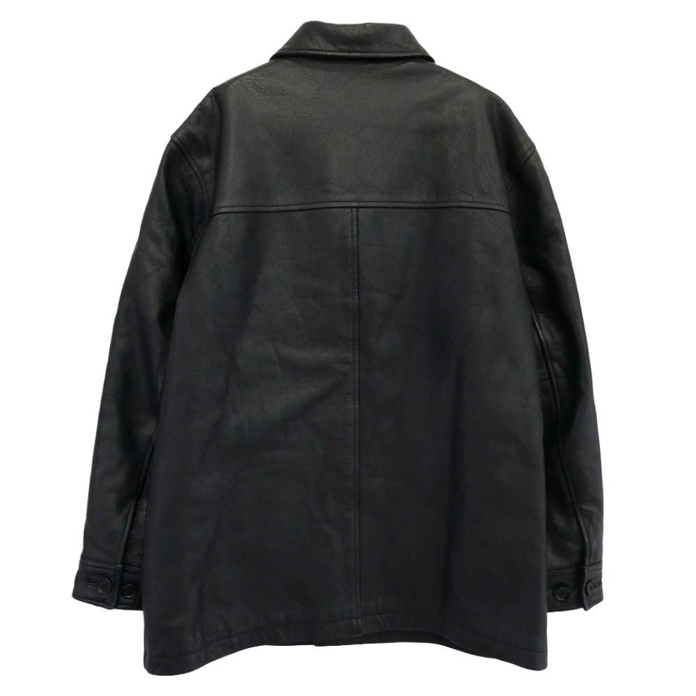 GAP ギャップ OLD オールド 内側キルティング レザー コート ジャケット ブラック系 L【中古】