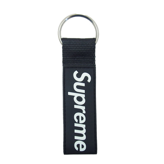 Supreme シュプリーム 23SS Webbing Keychain Black ウェビング キーチェーン ブラック ブラック系【新古品】【未使用】【中古】