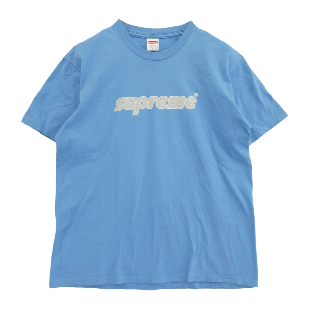 Supreme シュプリーム 24SS Pinline Tee Bright Blue ピンライン Tシャツ ブライト ブルー ライトブルー系 M【中古】