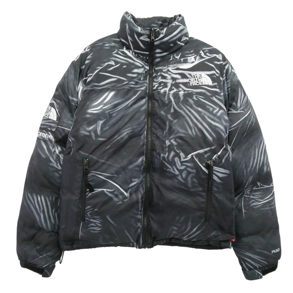 Supreme シュプリーム 23SS ND02300I ×The North Face Trompe Loeil Printed Nuptse Jacket ノースフェイス トロンプ ルイユ プリンティド ヌプシ ジャケット ダウン グレー系 S【中古】