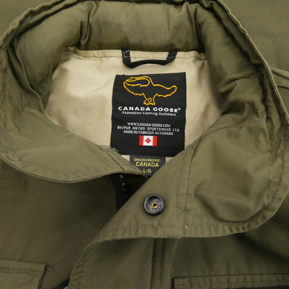 CANADA GOOSE カナダグース 3405MR トラベルジャケット ミリタリー フィールド ジャケット カーキ系 L/G【中古】