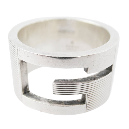 GUCCI グッチ カットアウト Gロゴ リング SV925 シルバー系 14.5号【中古】