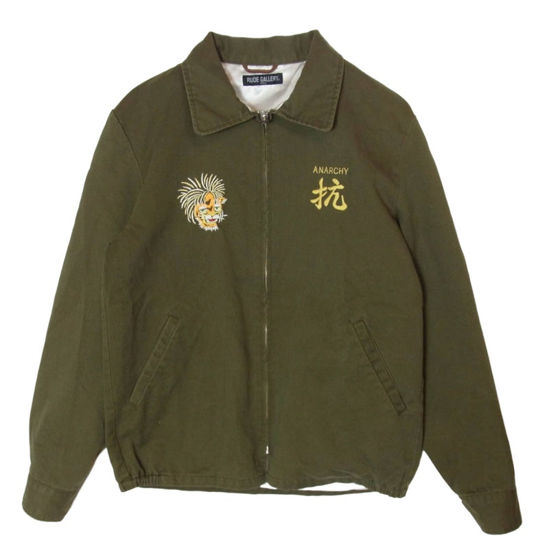 RUDE GALLERY ルードギャラリー × 亜無亜危異 アナーキー Collaboration Jacket ジャケット カーキ系 S【中古】