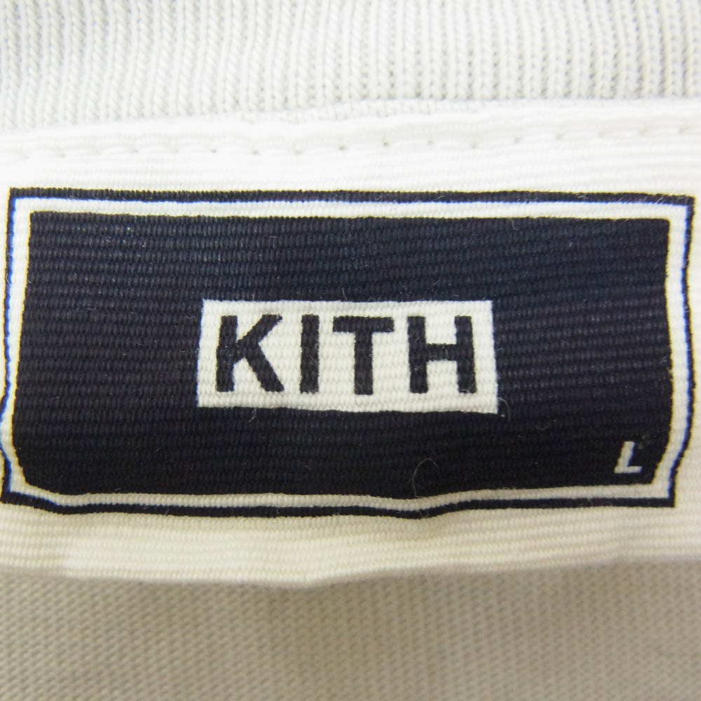 KITH キス BK College Track Vintage Tee ブルックリン 半袖 Tシャツ グレー系 L【中古】